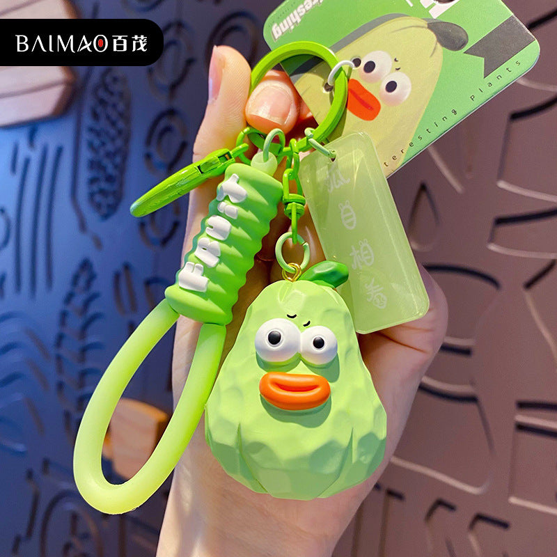 Vegetales y frutas al por mayor Keychains creativos de resina